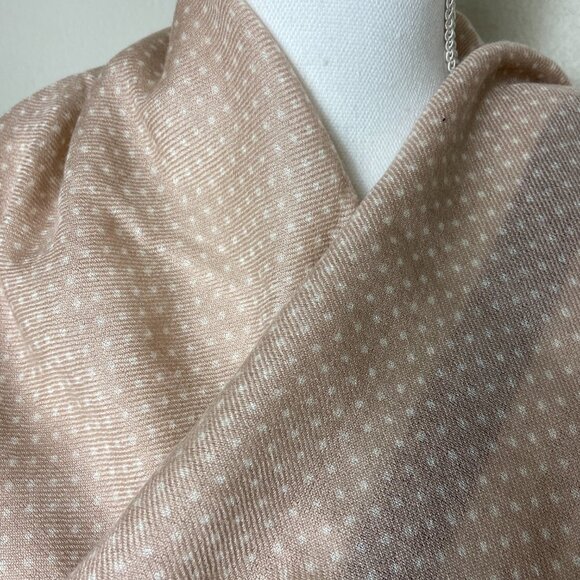 NWT Authentic Loro Piana Cashmere Silk Square Scarf Polka Dot - Picture 3 of 16